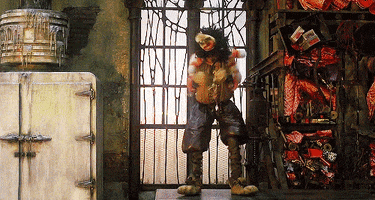 gif of The Scarecrow from "The Wiz" dancing