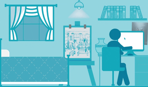 A gif depicting online hiring process of IGNITE