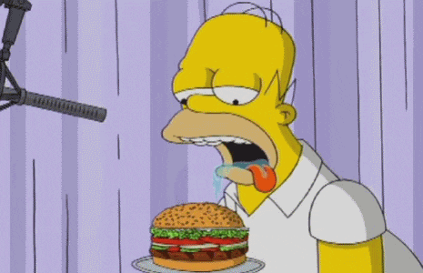 Image result for burger drool gif