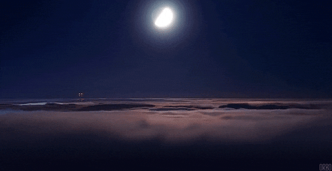 cinemagraph clouds moonlit