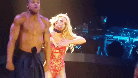 dancing britney arm flapping GIF