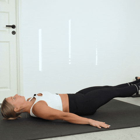 laying leg raises exercise demonstration