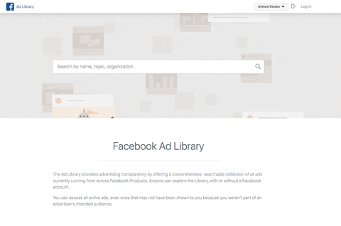 Facebook Ads Library.