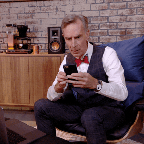 Bill Nye on the phone