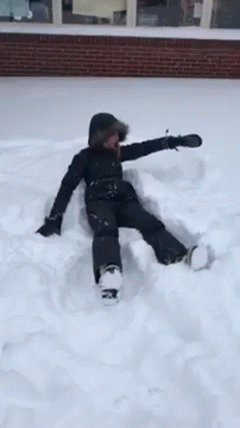 Adorable Snow Angels GIF - Find & Share on GIPHY