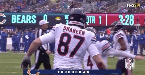 chicago bear touchdown gif