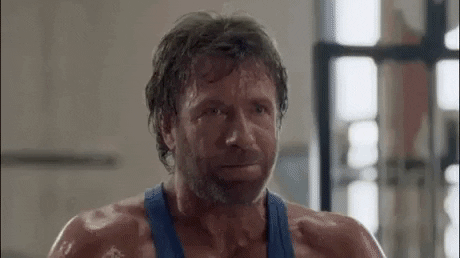 When Chuck Norris do excercise in hollywood gifs