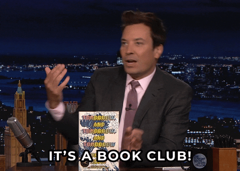 GH Book club

Jimmy Fallon Club GIF By The Tonight Show Starring Jimmy Fallon
https://media.giphy.com/media/uX2BZIqLNPQjdW9eXI/giphy.gif
