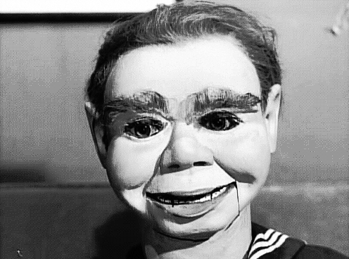 Image result for ventriloquist dummy gif