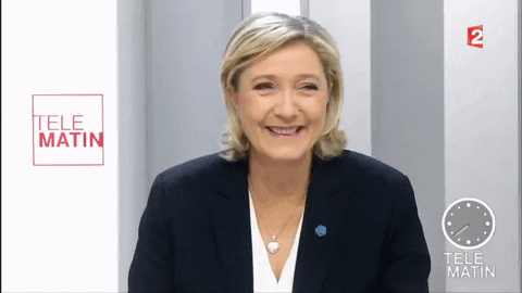 Marine Le Pen Fou Rire GIF by franceinfo - Find & Share on GIPHY