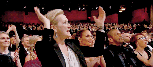 Image result for meryl streep clapping gif
