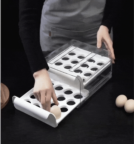 Organizador de Huevos para Nevera: ¡Capacidad para 32 Unidades!