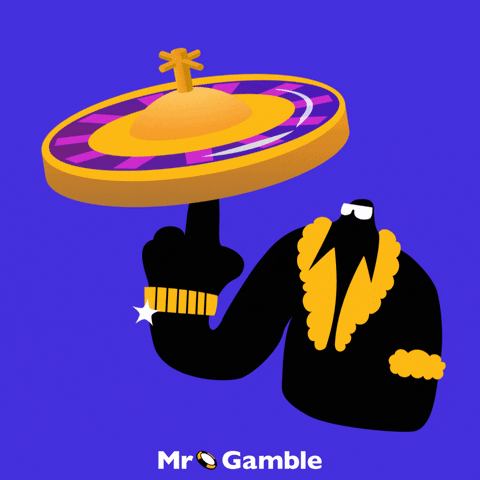 Roulette wheel spinning