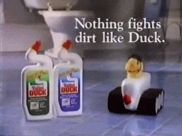 Image result for toilet duck gif"