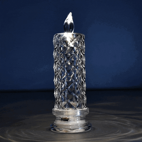 6241A Rose Candles for Home Decoration, Crystal Candle Lights