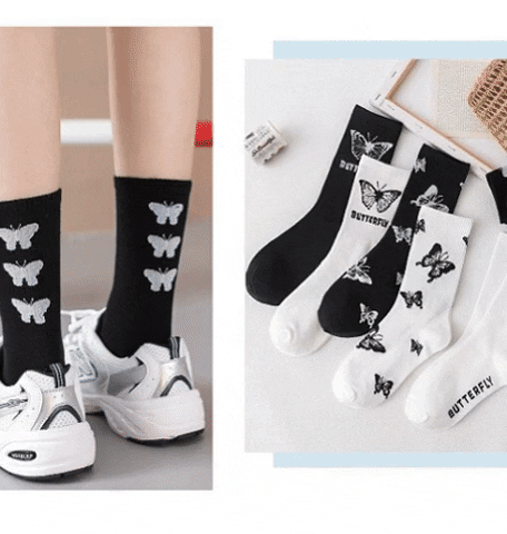 Butterfly Design Women Socks Butterfly Design Women Socks