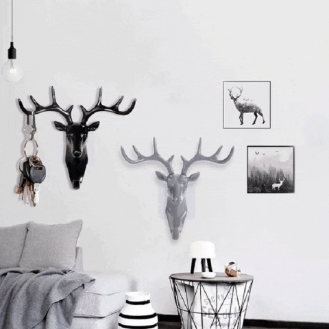 Deer Head Adhesive Wall Hook (Random) Deer Head Adhesive Wall Hook (Random)