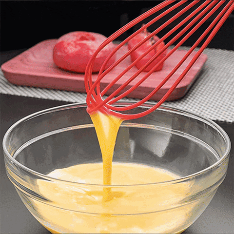 2930 Manual Whisk Mixer Silicone Whisk, Cream Whisk, Flour Mixer, Rotary Egg Mixer, Kitchen Baking Tool.