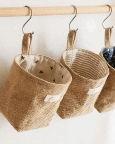 Jute Hanging Storage Bag Jute Hanging Storage Bag