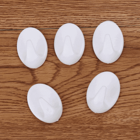 4 Pcs White Wall Hook (9524)[HL2785]