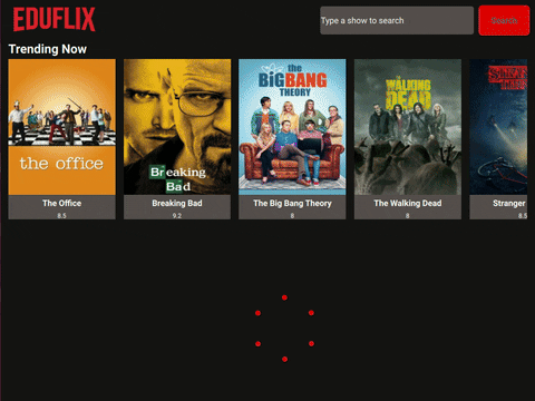 Displaying the application through a running GIF Displaying the application through a running GIF