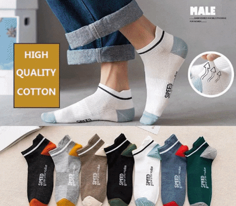 Men Cotton Sports Socks (Pack of 2 Pcs)