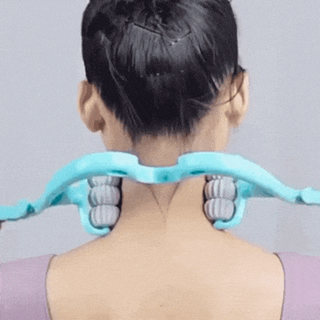 Masajeador Manual de Cuello y Vértebras Cervicales de 6 Rodillos – Xhobbies