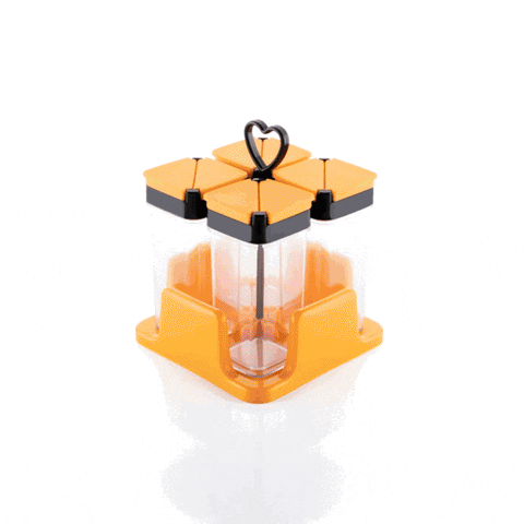 2114  Multipurpose Spice Rack For kitchen Plastic Made set of 4 Jar