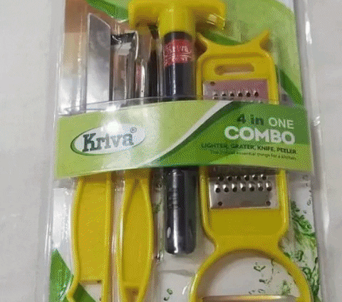 Combo Pack Knife,Grater,Peeler,Lighter Combo Pack Knife,Grater,Peeler,Lighter