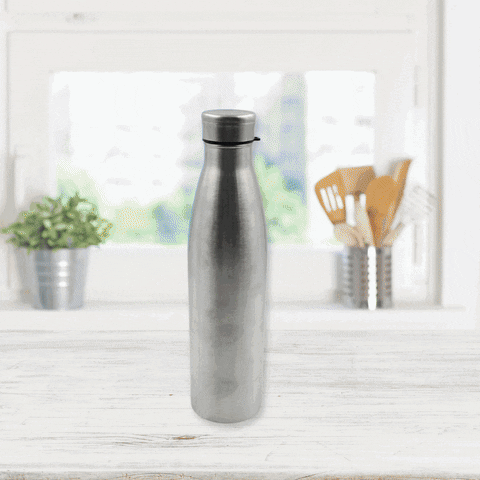 6857  Water Bottle for Office, Thermal Flask, Stainless Steel Water Bottles, Fridge Water Bottle, Hot & Cold Drinks, BPA Free, Leakproof, Portable For office/Gym/School 1000 ML
