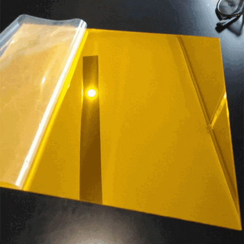 16 Pcs Golden Plastic Mirror 16 Pcs Golden Plastic Mirror