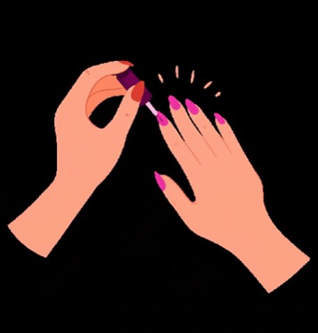 animación de manos con uñas