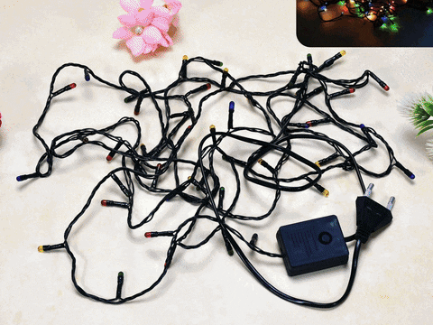 7291 : 4 Meter Festival Decoration LED String Light in Multicolor with 3 modes changing controller