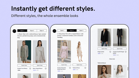 Instant styling suggestions powered by AI Stylist