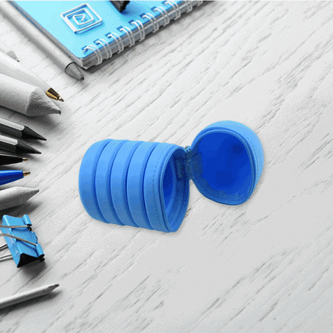 4544 Pencil Case Is Made Of Silicone Telescopic Pen Holder, with Zipper Closure And Large Capacity Office Home School School-pink Boys For Girls Secondary School Clear Pencil Case 4544 Pencil Case Is Made Of Silicone Telescopic Pen Holder, with Zipper Closure And Large Capacity Office Home School School-pink Boys For Girls Secondary School Clear Pencil Case