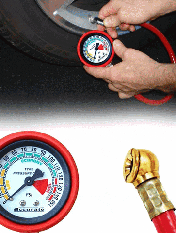 0512 Heavy Duty Tire Inflator Gauge Air Compressor Accessories