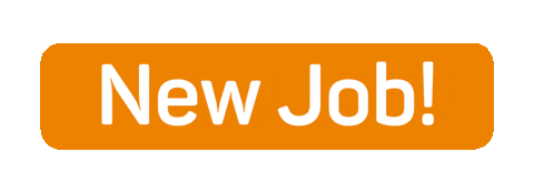 GIF that says "new job