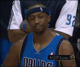 Annoyed basketball player face zoom GIF