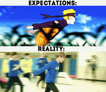 expectation vs reality
