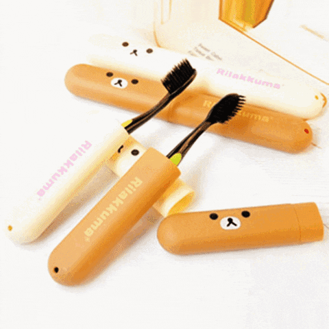 3 Pcs Mini Cute Cartoon Toothbrush Box