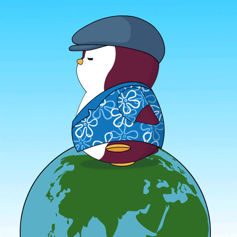 un penguin marche à l'international