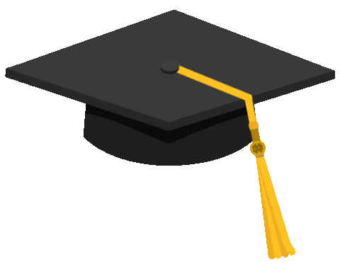 GIF of a graduation cap