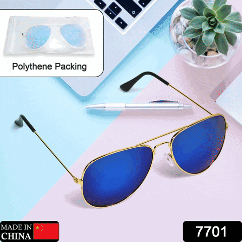 7701 classic Sunglasses for Men & Women, 100% UV Protected, Lightweight