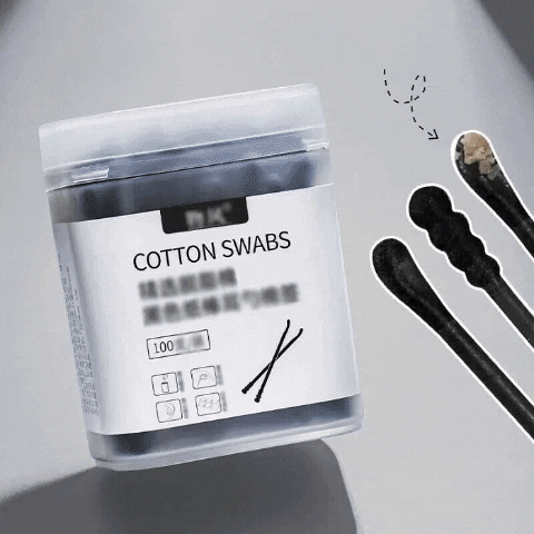 Black Cotton Swab 100 Pcs Black Cotton Swab 100 Pcs
