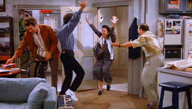 people doing a happy dance in celebration