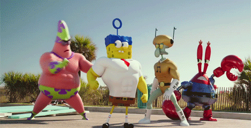 Spongebob Squarepants movie superheroes Spongebob Squarepants movie superheroes giphy