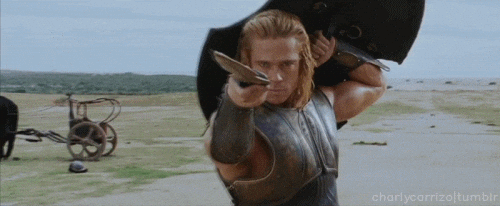 brad pitt dans le film Troie