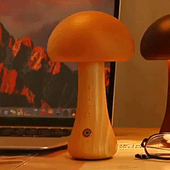 Jukyo™ Vintage Wooden Mushroom Night Light Table Lamp is handcrafted from high-quality materials. It is designed to bring nature into your living space.