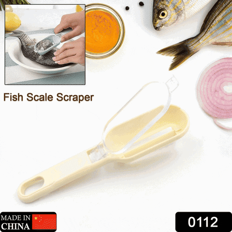 0112 Plastic Fish Scales Graters Scraper, Fish Skin Brush Fish Cleaning Tool Scraping Scales Device with Cover Home Kitchen Cooking Tools 1 Pieces 0112 Plastic Fish Scales Graters Scraper, Fish Skin Brush Fish Cleaning Tool Scraping Scales Device with Cover Home Kitchen Cooking Tools 1 Pieces