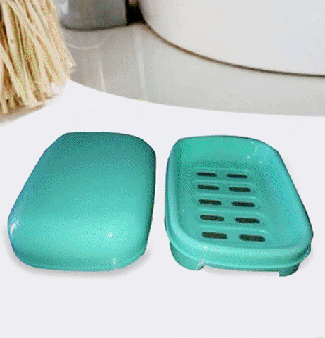 Covered Soap keeping Plastic Case for Bathroom use